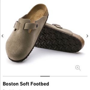 Birkenstock - Boston Soft Footbed - Taupe Size 40